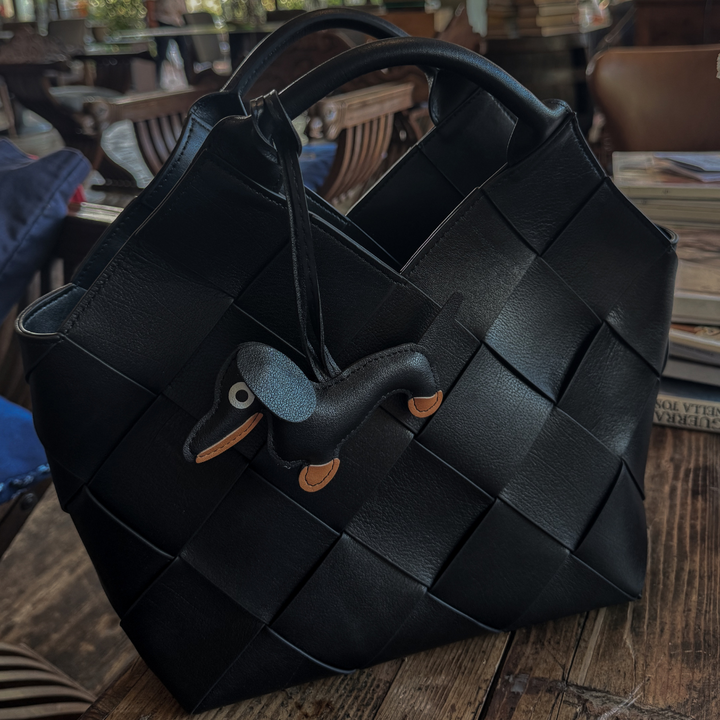 Borsa "Eve" doppio intreccio artigianale