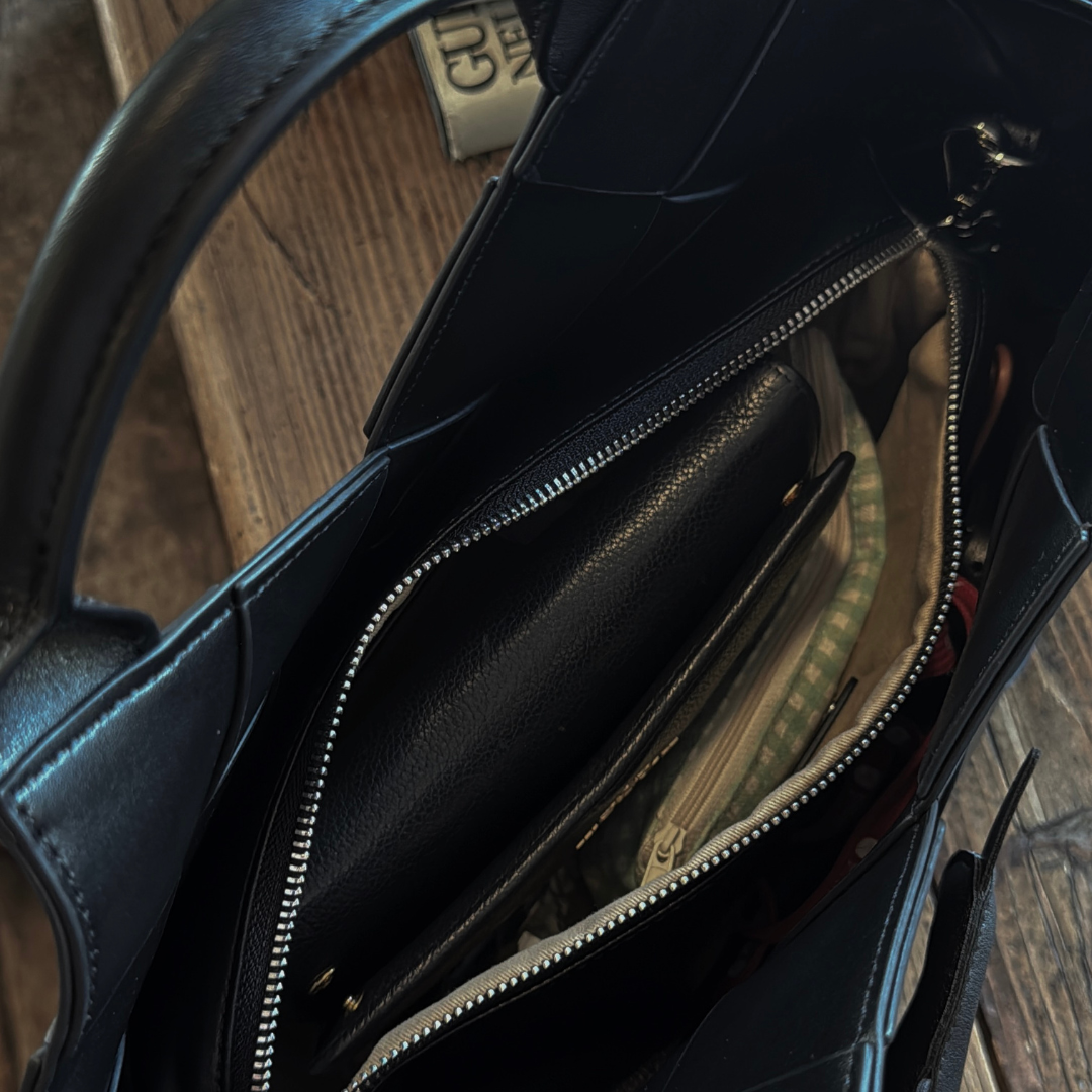 Borsa "Eve" doppio intreccio artigianale