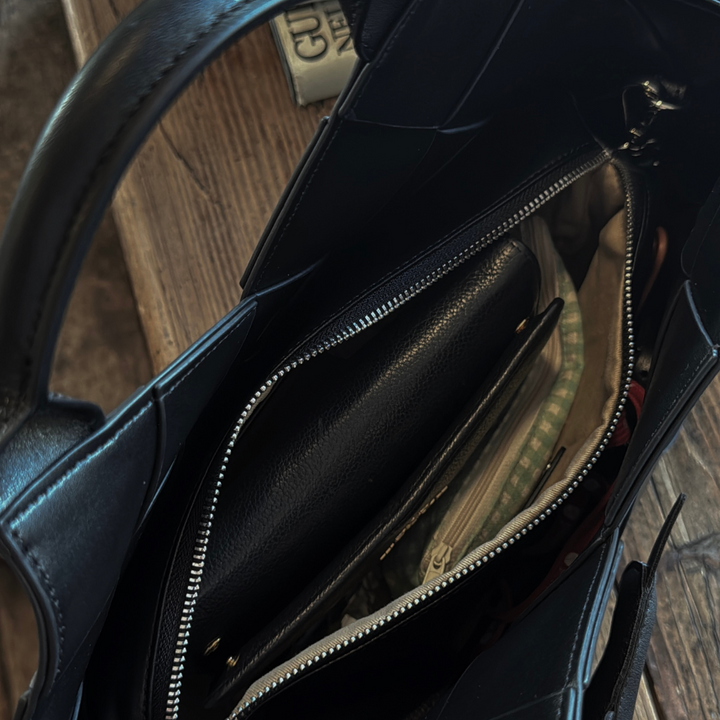 Borsa "Eve" doppio intreccio artigianale